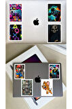 Gaming Gamers Konsol Oyuncu Sticker Set  Ps4 Ps5 Konsol Logosu karışık 8 adet sticker