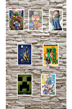 Minecraft Karışık Sticker Set Caganaktrk