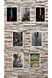 Gitar Gitarcı Guitar için Tasarım 8 adet sticker set Gitarist
