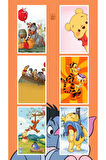 WİNNİE THE POOH -  Eeyore - Kaplan Tigger - Piglet karışık 8 adet sticker