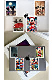 MICKEY MOUSE Sevimli Mickey ve Minnie Mouse Karakterleri 8 adet sticker set