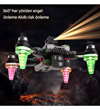  Rgb Işıklı C19S  Taşınabilir Drone 4k Hd Çift Kamera  360 Derece Engel Kaçınma 