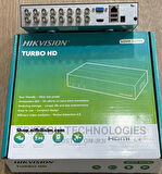 Hikvision DS-E16HGHI-B 16 Kanal 1080p Lite H.265+ 1TB eSSD Dahil Acusense Hibrit DVR Kayıt Cihazı