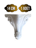 Sultan Lükens Desenli 14CM Beyaz Plastik Ayak Mobilya Masa ve Dolap AYAĞI(14CM)(BEYAZ)(1 ADET)
