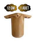 Bohem Yuvarlak 12cm Plastik Ayak Mobilya Masa ve Dolap AYAĞI(12cm)(AHŞAP Desenli)(1 ADET)