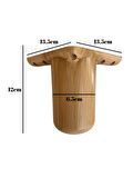 Bohem Yuvarlak 12cm Plastik Ayak Mobilya Masa ve Dolap AYAĞI(12cm)(AHŞAP Desenli)(1 ADET)