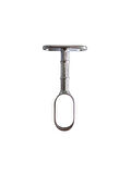 Oval Ayaklı Açık Askı Borusu Flanşı Mobilya Oval Boru Flanşı(İÇ ÖLÇÜLERİ EN:15MM BOY:25MM)(2 ADET)