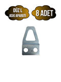 Tablo ve Çerçeve Askı Demiri L Askı Aparatı(METAL)(BOY:35MM EN:20MM)(8 ADET)