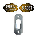 Tablo ve Çerçeve Askı Demiri Dişli Askı Aparatı(METAL)(BOY:40MM EN:15MM)(8 ADET)