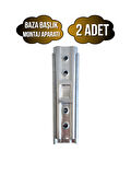Metal 15cm Baza Başlık Montaj Aparatı Duvar Askı Aparatı(15CM)(METAL)(2 ADET)