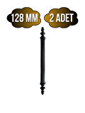 Plastik Siyah Kulp Mobilya ve Dolap Kulpu(SİYAH)(128MM)(2 ADET)