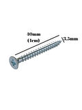 Sunta Vidası 3,5x40mm Çinko Ahşap MDF Montaj Vidası(3,5X40MM)(25 ADET)