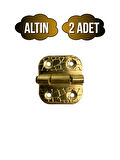 Tavla Menteşesi Stoplu Mobilya Kutu Menteşesi(ALTIN)(2 ADET)(EN:3CM BOY:3CM)