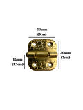Tavla Menteşesi Stoplu Mobilya Kutu Menteşesi(ALTIN)(2 ADET)(EN:3CM BOY:3CM)