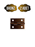 Bronz Tavla Menteşesi Mobilya Kutu Menteşesi(BRONZ)(2 ADET)(EN:3CM BOY:2CM)