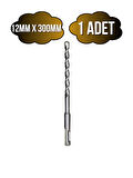 Beton Hilti Ucu Duvar Delme Hilti Delici Matkap Ucu(DELİCİ)(12MM X 300MM)(1 ADET)