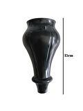 Tombul Siyah 15cm Plastik Ayak Mobilya Masa ve Dolap Ayağı(SİYAH)(15CM)(4 ADET)
