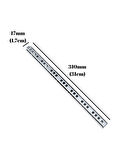 Teleskobik 17MM Çekmece Rayı Gömme Bilyeli İnce Ray(17MM)(31CM)(4 TAKIM)(KROM)