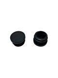 Yuvarlak Demir Profil İç Tapa Geçme Plastik Ayak Geçme Koruma Plastiği(38MM)(2 ADET)(SİYAH)