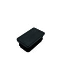 Dikdörtgen Demir Profil İç Tapa Geçme Plastik Ayak Geçme Koruma Plastiği(40MM x 20MM)(2 ADET)(SİYAH)