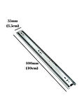 Teleskobik 35MM Çekmece Ray Bilyeli Mobilya Dolap Rayı(40CM)(35MM)(1 TAKIM)(KROM)