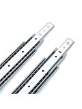 Teleskobik 35MM Çekmece Ray Bilyeli Mobilya Dolap Rayı(50CM)(35MM)(2 TAKIM)(KROM)