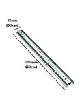 Teleskobik 35MM Çekmece Ray Bilyeli Mobilya Dolap Rayı(50CM)(35MM)(2 TAKIM)(KROM)