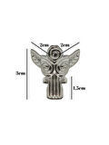 Melek 1.5cm Metal Ayak Çeyiz ve Hediye Kutusu Mobilya Ayağı(1.5CM)(GÜMÜŞ)(8 ADET)