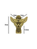 Melek 1.5cm Metal Ayak Çeyiz ve Hediye Kutusu Mobilya Ayağı(1.5CM)(ALTIN)(4 ADET)