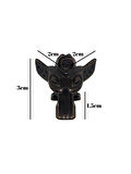 Melek 1.5cm Metal Ayak Çeyiz ve Hediye Kutusu Mobilya Ayağı(1.5CM)(BRONZ)(2 ADET)