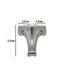 Moda Metal Ayak Çeyiz ve Hediye Kutusu Mobilya Ayağı(2,5CM)(GÜMÜŞ)(4 ADET)