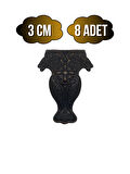 Lüx Metal Ayak Çeyiz ve Hediye Kutusu Mobilya Ayağı(3CM)(BRONZ)(8 ADET)