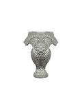 Lüx Metal Ayak Çeyiz ve Hediye Kutusu Mobilya Ayağı(3CM)(GÜMÜŞ)(2 ADET)