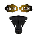 Kelebek Metal Ayak Çeyiz ve Hediye Kutusu Mobilya Ayağı(2,5CM)(BRONZ)(4 ADET)