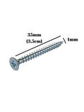 Sunta Vidası 4x35mm Çinko Ahşap MDF Montaj Vidası(4X35MM)(20 ADET)
