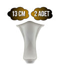 Lüx Lükens Beyaz 13cm Plastik Ayak Mobilya Masa ve Dolap Ayağı(BEYAZ)(13CM)(2 ADET)
