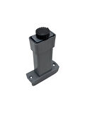 U Geçme Gri Plastik Ayarlı Ayak Mobilya Masa ve Dolap Ayağı(GRİ)(10CM)(2 ADET)