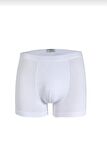 39 ERKEK LİKRALI BOXER BEYAZ TEKLİ