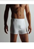  39 ERKEK LİKRALI BOXER BEYAZ 3 ADET