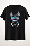 Erkek Siyah Music Lover Cat V.ıı - Ds1060