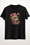 Erkek Siyah Life And Death Skull Flowers Gift - Ds1508