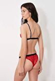 KIRMIZI FULL DANTEL BRALET TAKIM