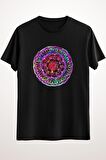 Erkek Siyah Boho Colorwheel Mandala - Ds2041