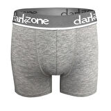 Erkek Gri Likralı Klasik Boxer