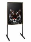 B1 50X70 cm Bronz Yüksek Alüminyum Çift Iki Taraflı Mobil Kaldırım Reklam Poster Pano