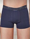 BERRAK 4475 ERKEK ÇİZGİLİ LİKRALI BOXER 6 ADET