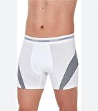  115 ERKEK BEYAZ COMFORT MODAL BOXER TEKLİ