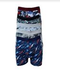 TUTKU 0119 ERKEK DESENLİ LİKRALI BOXER 6 ADET