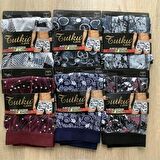 TUTKU 0119 ERKEK DESENLİ LİKRALI BOXER 12 ADET