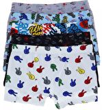 KOTA 1013 ERKEK ÇOCUK RENKLİ DESENLİ BOXER 12 ADET